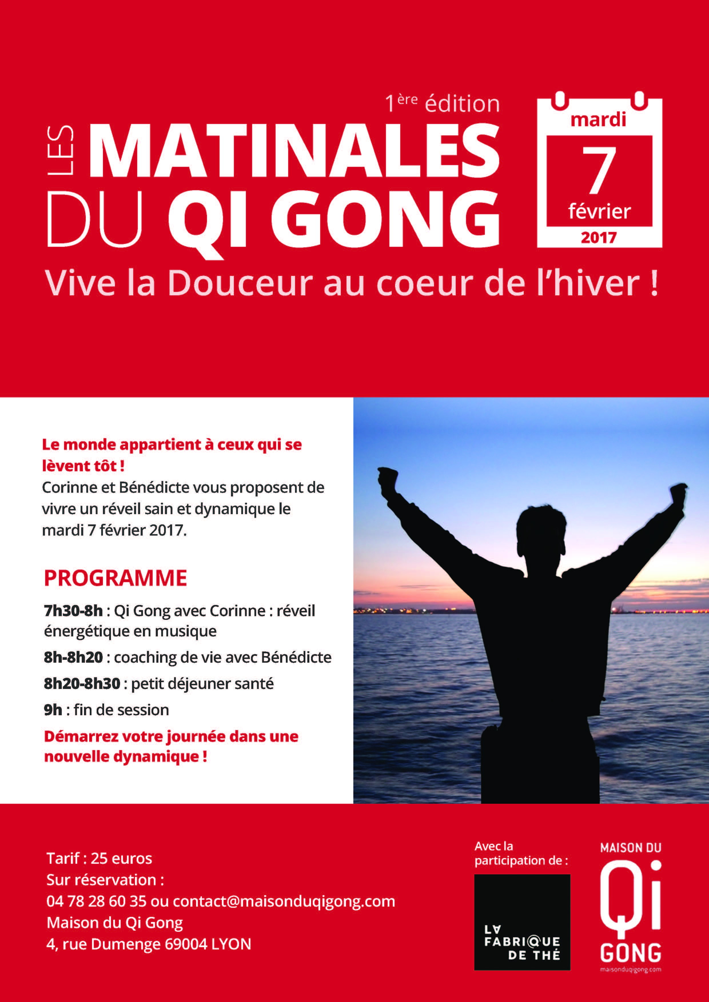 A4affiche Les Matinales du Qi Gong Maison du Qi Gong
